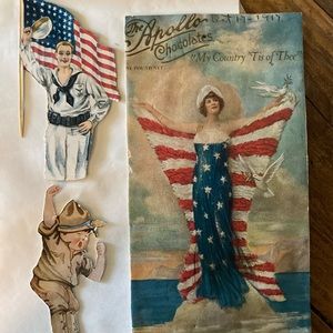 1917 WW1 ephemera scrapbook salvaged estate sale Victorian